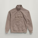 G-STAR Outlet Double Pocket Loose Sweater Brown