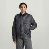 G-STAR Outlet Unisex Utility Flap Pocket Lined Jacket Black