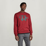 G-STAR Outlet Abstract RAW Sweater Red