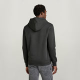 G-STAR Outlet Retro Shadow Graphic Hooded Sweater Grey