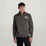 G-STAR Outlet Painted Garment Dyed Graphic Skipper Black