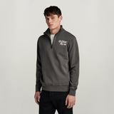 G-STAR Outlet Painted Garment Dyed Graphic Skipper Black