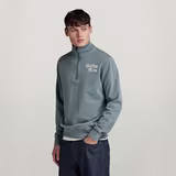 G-STAR Outlet Painted Garment Dyed Graphic Skipper Grey