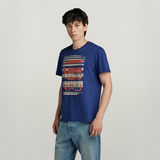 G-STAR Outlet Faded burger logo T-Shirt Medium blue