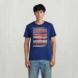 G-STAR Outlet Faded burger logo T-Shirt Medium blue