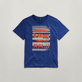 G-STAR Outlet Faded burger logo T-Shirt Medium blue