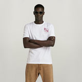 G-STAR Outlet Graphic 9 Slim T-Shirt White