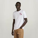 G-STAR Outlet Graphic 9 Slim T-Shirt White