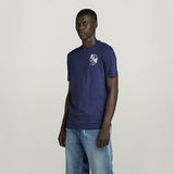 G-STAR Outlet Graphic 9 Slim T-Shirt Dark blue