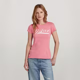 G-STAR Outlet Graphic 1 Slim Top Pink