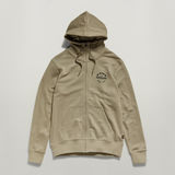 G-STAR Outlet Hooded Zip Sweater 2 Green
