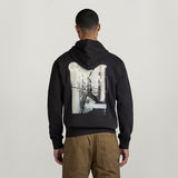 G-STAR Outlet Back Print Hoodie Black
