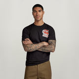 G-STAR Outlet Camiseta Shadow Graphic Slim Negro