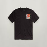 G-STAR Outlet Camiseta Shadow Graphic Slim Negro