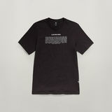 G-STAR Outlet Camiseta Poem Slim Negro