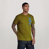 G-STAR Outlet Multi Badge T-Shirt Green
