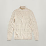 G-STAR Outlet Table Structure Turtle Knitted Sweater Beige