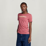 G-STAR Outlet GS Graphic Slim Top Pink