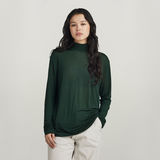 G-STAR Outlet Essential Mock Loose Top Green