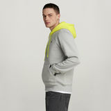 G-STAR Outlet Color Blocking Hooded Sweater Grey