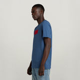 G-STAR Outlet Camiseta RAW. Felt Azul intermedio