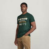 G-STAR Outlet Camiseta Old Skool Originals Verde
