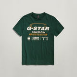 G-STAR Outlet Camiseta Old Skool Originals Verde