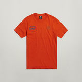 G-STAR Outlet Camiseta Multi Graphic Slim Naranja