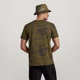 G-STAR Outlet Camiseta Line Camo Allover Multi color