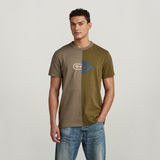 G-STAR Outlet Camiseta Cut & Sew Graphic Multi color