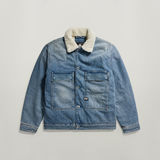 G-STAR Outlet Utility Flap Pocket Sherpa Jacket Medium blue