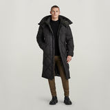 G-STAR Outlet G-Whistler XL Long Blanket Puffer Coat Black