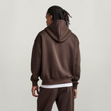 G-STAR Outlet Unisex Core Loose Hooded Sweater Brown