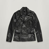 G-STAR Outlet Y2K Leather Peacoat Black