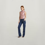 G-STAR Outlet Y2K Leather Vest Pink