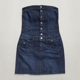 G-STAR Outlet Y2K Denim Dress Dark blue