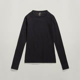 G-STAR Outlet Slim Rib Top Black