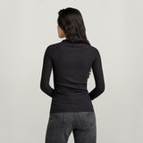 G-STAR Outlet Slim Rib Top Black