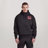 G-STAR Outlet GS Raw Back Graphic Loose Hoodie Black