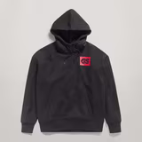 G-STAR Outlet GS Raw Back Graphic Loose Hoodie Black