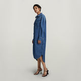 G-STAR Outlet Boxy Shirt Dress Medium blue