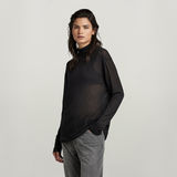 G-STAR Outlet Essential Mock Loose Top Black