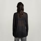 G-STAR Outlet Essential Mock Loose Top Black