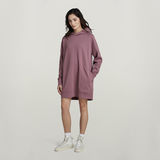 G-STAR Outlet Fabric Mix Loose Hoodie Dress Purple