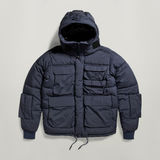 G-STAR Outlet Field Hooded Puffer Jacket Dark blue
