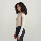 G-STAR Outlet Henley Body Slim Top Beige