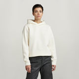 G-STAR Outlet Thistle Back Graphic Hoodie White
