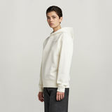 G-STAR Outlet Thistle Back Graphic Hoodie White