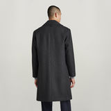 G-STAR Outlet Premium Wool Overcoat Grey