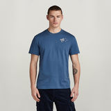 G-STAR Outlet Megaphone Graphic T-Shirt Medium blue